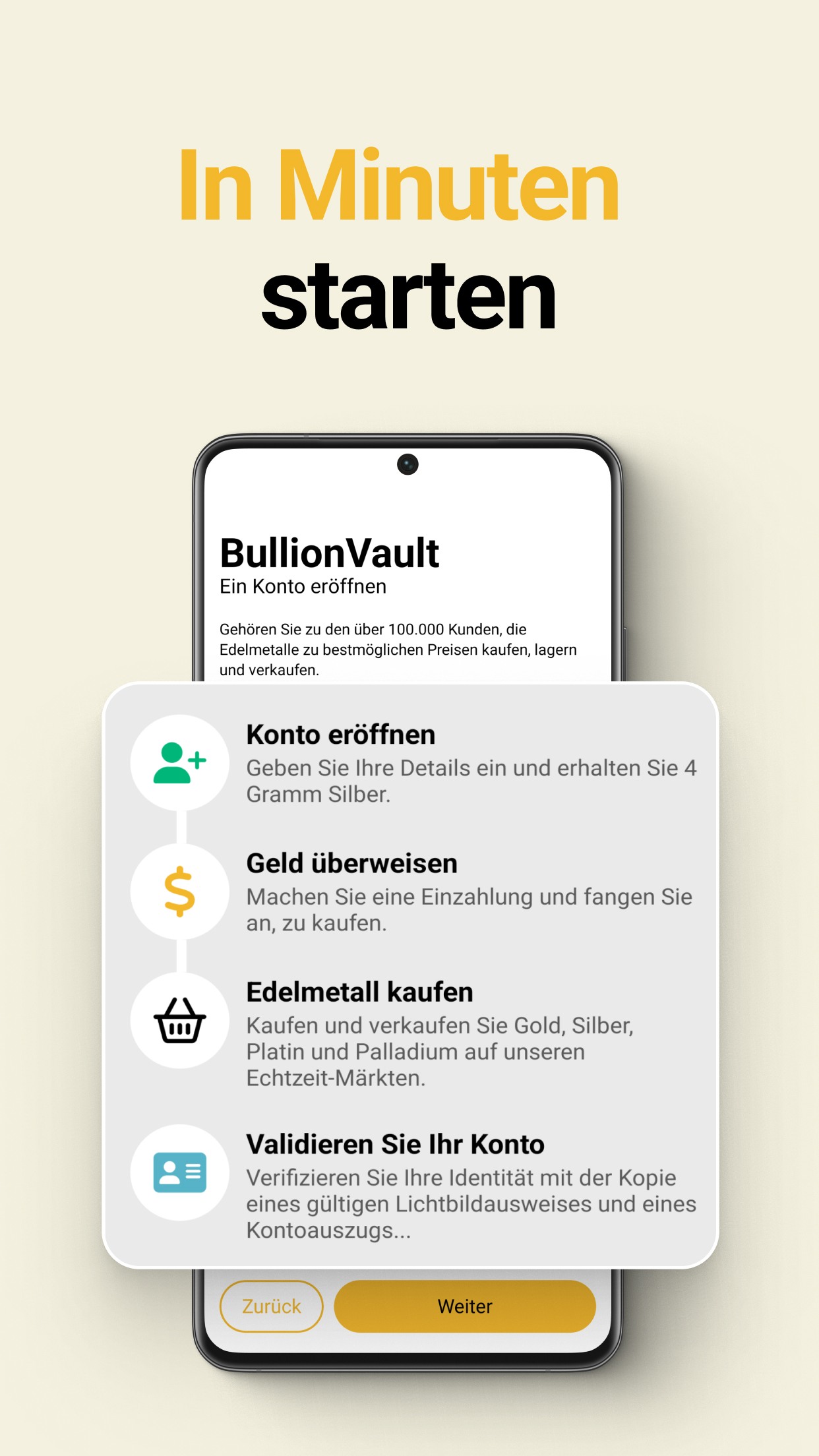 In wenigen Minuten eröffnen und einzahlen. Holen Sie sich kostenloses Silber, um uns auszuprobieren.